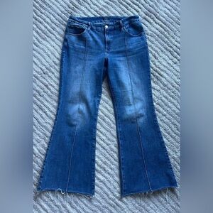 Express midrise flare flex jeans